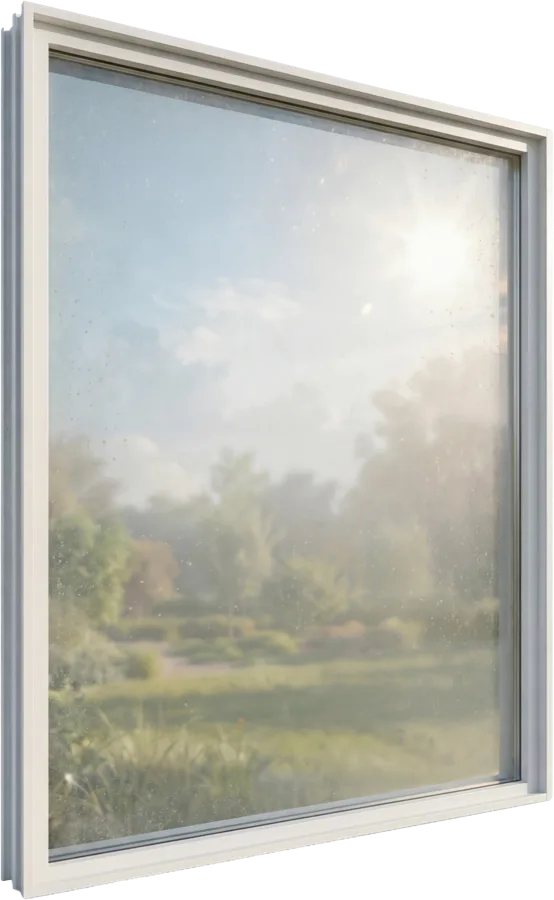 Competition glass with haze